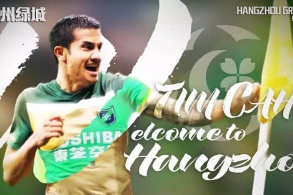 Fans in Hong Kong of former Everton player, and Australia international, Tim Cahill will be able to watch him and a raft of stars from the Chinese Super League come March when LeEco starts broadcasting matches. Photo: Handout
