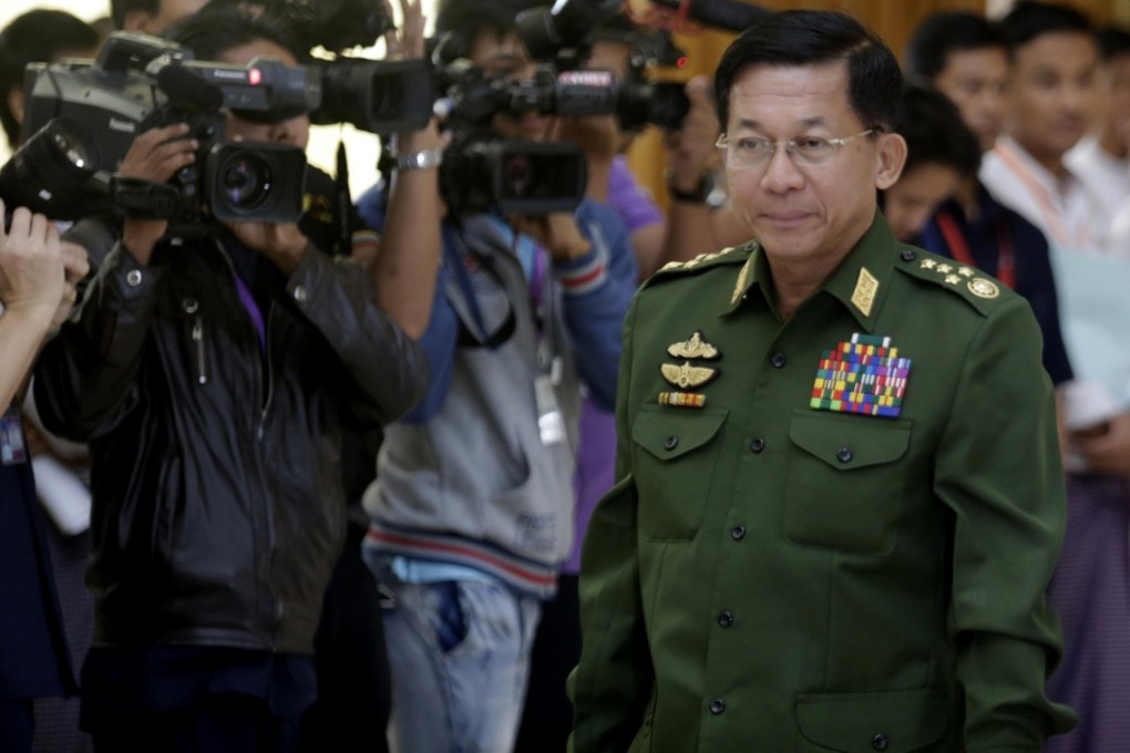 Myanmar's Commander-in-chief Min Aung Hlaing. Photo: Xinhua