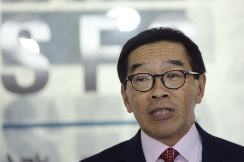 Carlson Tong Ka-shing is chairman of the Securities and Futures Commission. Photo: Edward Wong