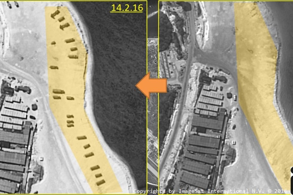 The jets have been deployed on Woody Island in the Paracel chain in the South China Sea, according to the US military. Satellite images show surface-to-air missiles have also been set up on the island. Photo: Reuters