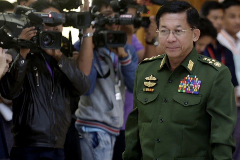 Myanmar's Commander-in-Chief of the Defense Services Senior-General Min Aung Hlaing. Photo: Xinhua