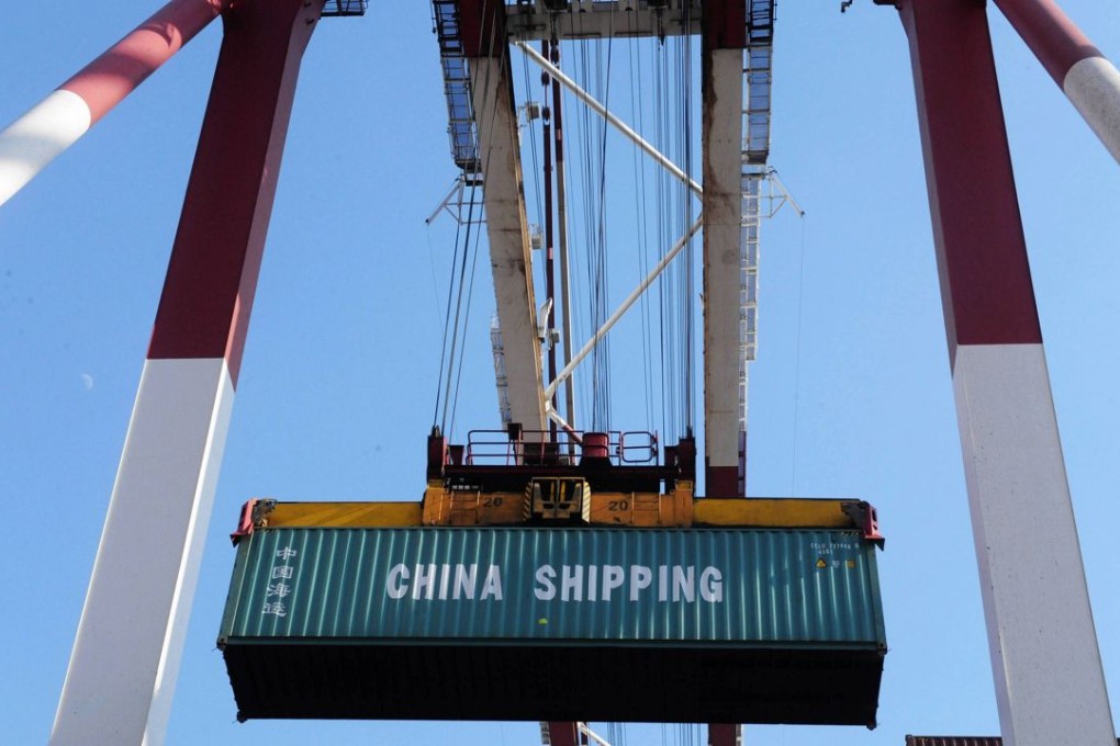 Mainland China’s exports and imports tumbled last month, dragging on the world’s second-largest economy. Photo: AFP