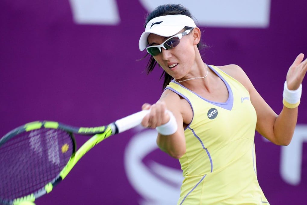 Zheng Saisai’s fine form continued in Qatar after her win over Angelique Kerber. Photo: Xinhua