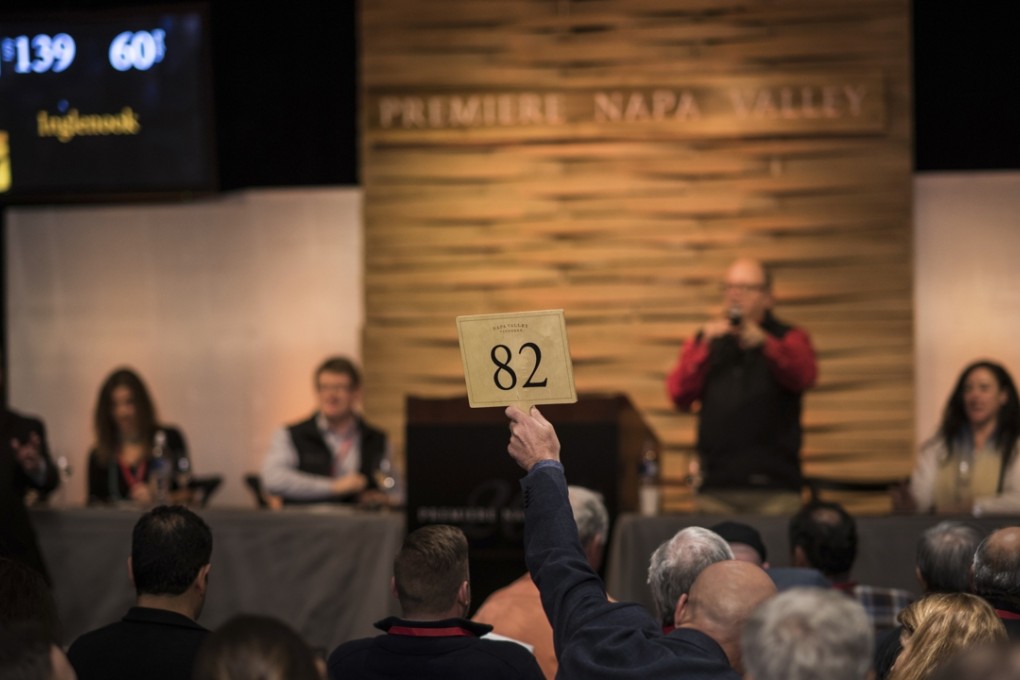 Bidding during the 2016 Premiere Napa Valley wine auction. Photo: Napa Valley Vintners.
