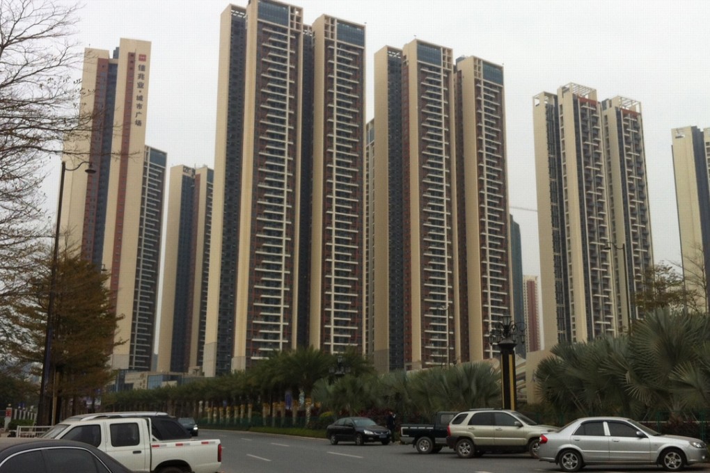 Apartment buildings at the Kaisa Shenzhen City Plaza project. Home prices in the city have risen by an average of 20.4 per cent a year over the past decade. Photo: SCMP Picture