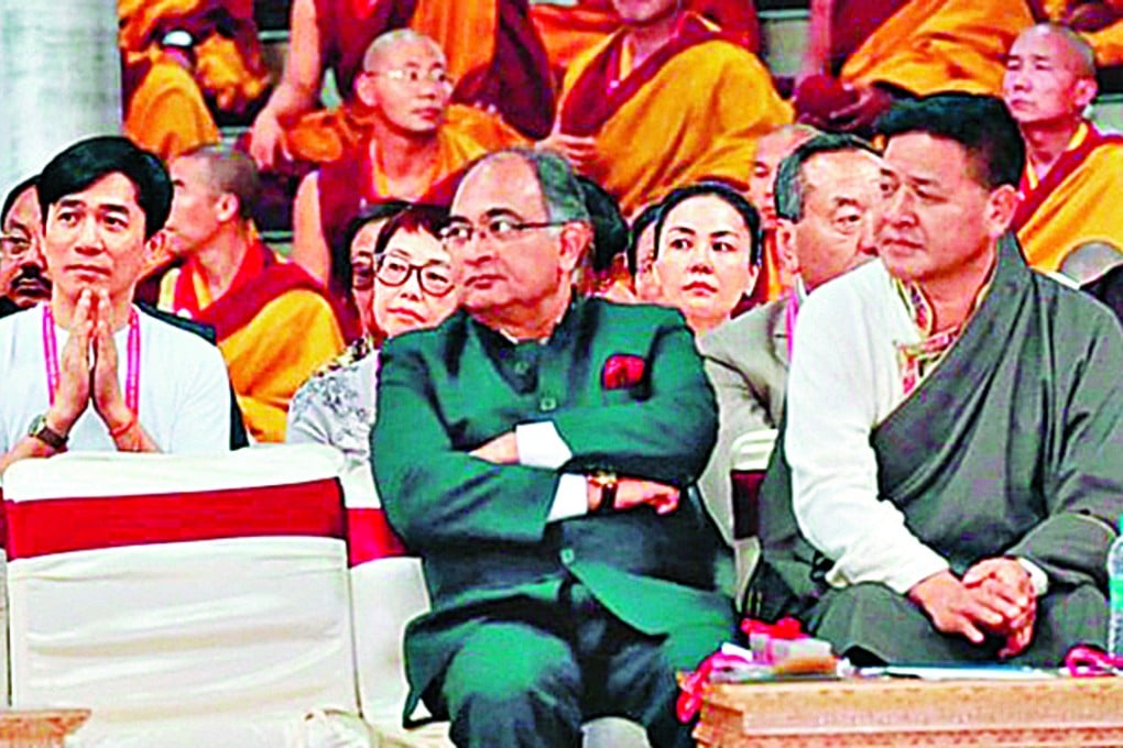 Tony Leung, left, pictured at the Buddhist gathering in India. Photo: SCMP Pictures