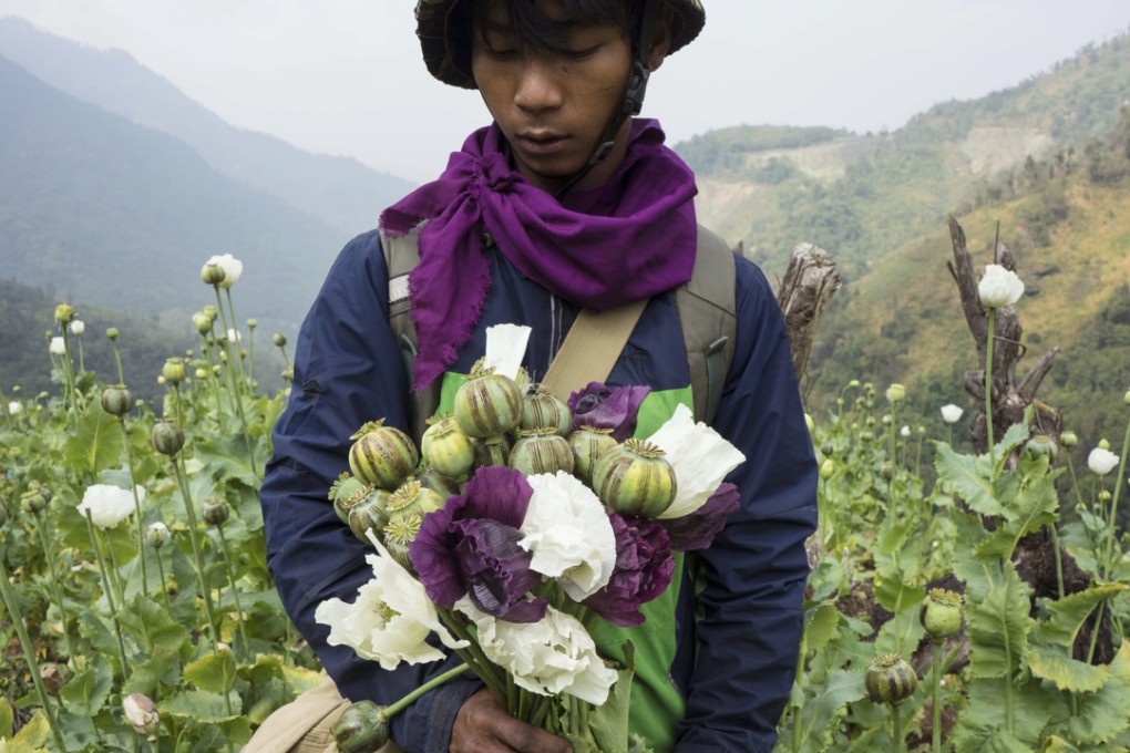 A member of Pat Jasan, a grassroots organisation motivated by their faith to root out the destructive influence of drugs in Myanmar. Photo: AP