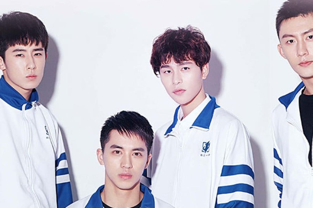 Four of the stars of the controversial gay love internet series, Addiction, which has been banned by China’s media watchdog. Photo: SMP Pictures