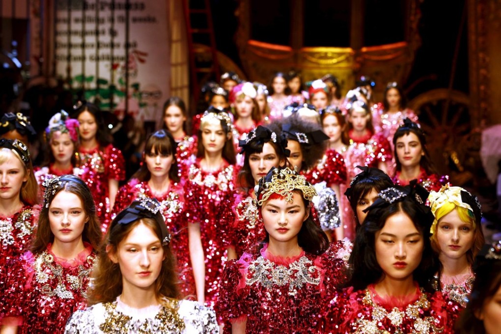 Dolce & Gabbana’s autumn-winter 2016 womenswear collection. Photo: Reuters