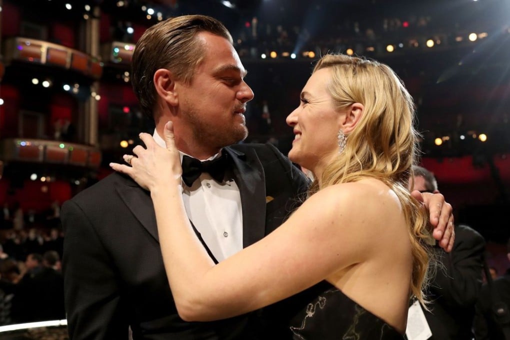 Jack and Kate, known in real life as Leonardo DiCaprio and Kate Winslet, at the 88th Academy Awards. Photo: AFP