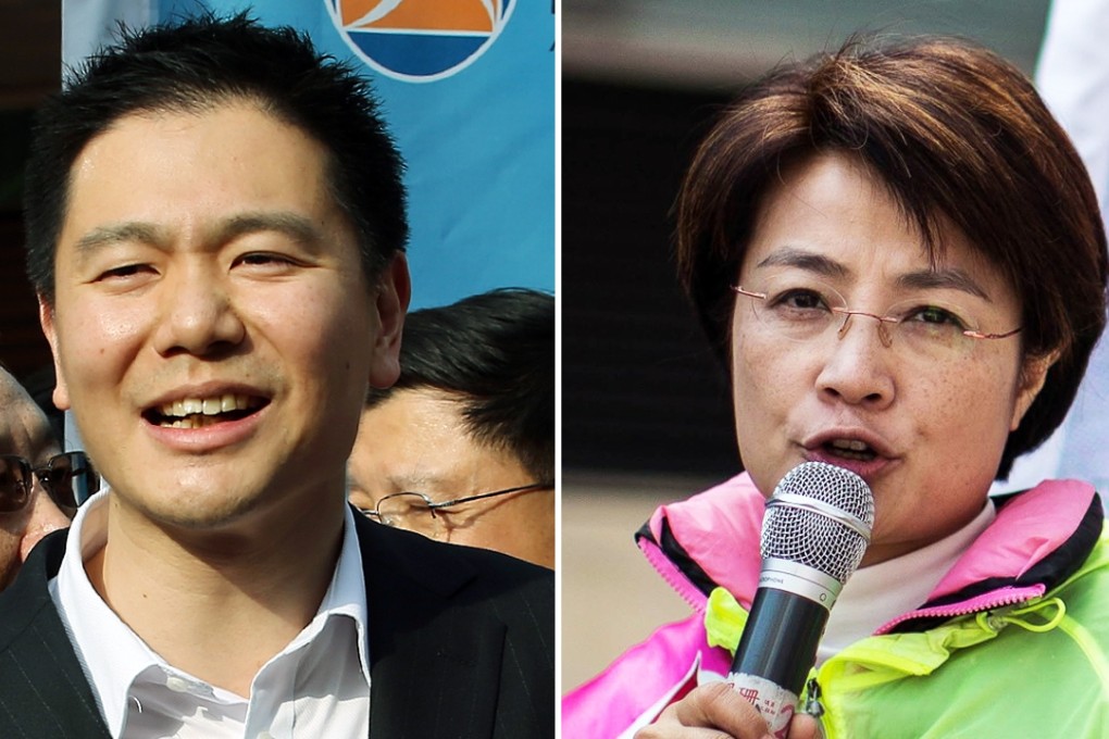 Holden Chow and Christine Fong received fewer votes than the pro-establishment camp garnered in the 2012 election. Photos: Felix Wong