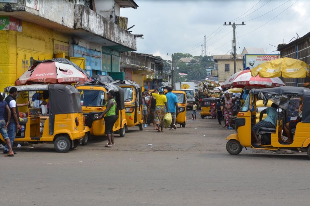 Auto-rickshaws in the streets of Monrovia. Photo: AFP
