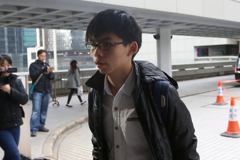 Joshua Wong Chi-fung arriving at High Court last week. Photo: Sam Tsang