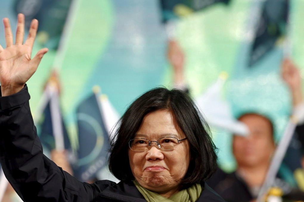 President-elect Tsai Ing-wen pictured after her landslide victory in the polls in January. Photo: Reuters