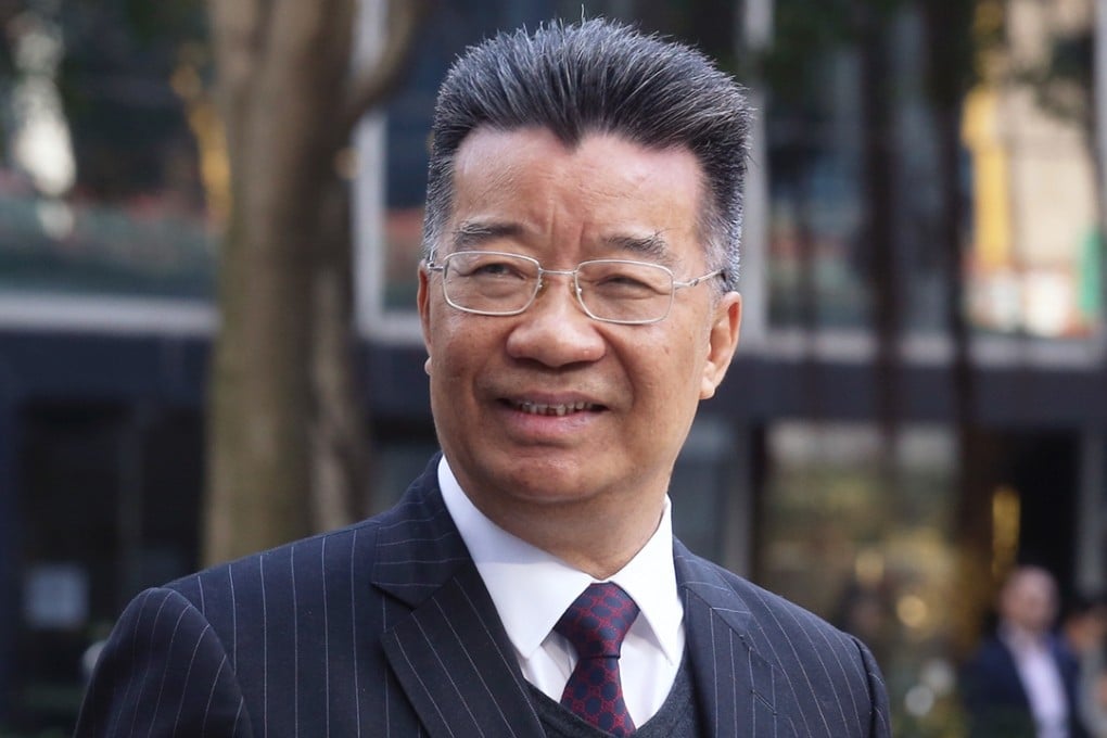 Lew Mon-hung arriving at court. Photo: K. Y. Cheng