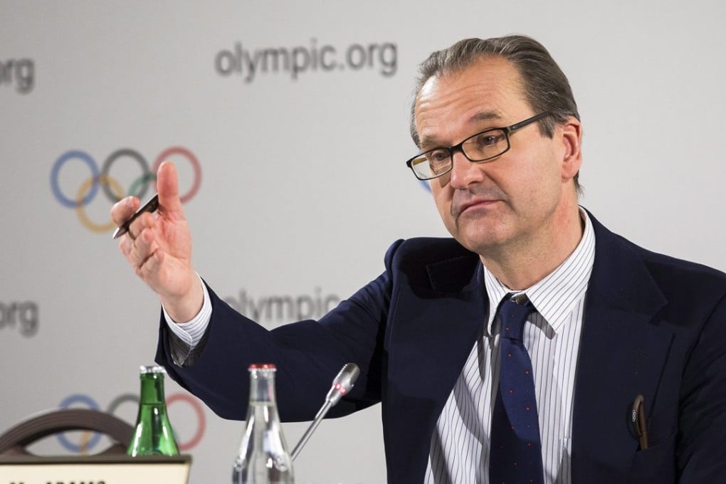 The IOC president’s spokesman Mark Adams. Photo: EPA