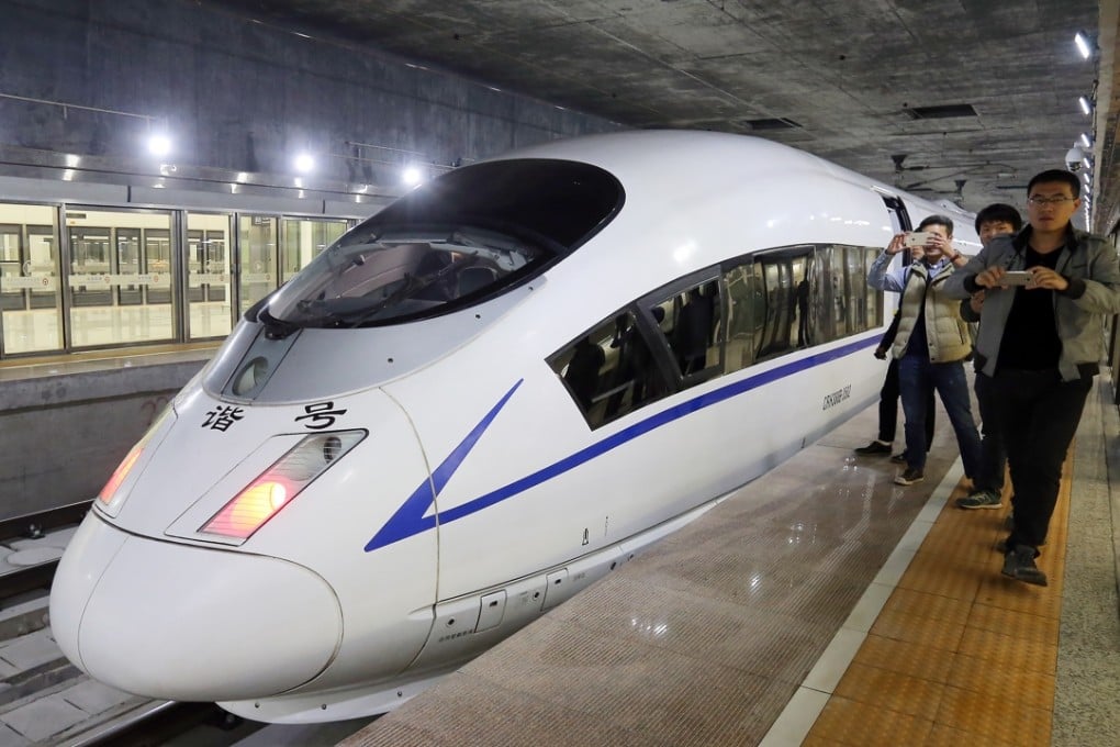Futian Railway Station in Shenzhen, a part of the Guangzhou-Shenzhen-Hong Kong Express Rail Link, starts operating in December 2015. Photo: Dickson Lee