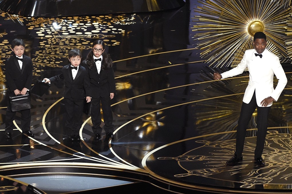 Oscars host Chris Rock pokes fun at Asians while lamenting the lack of diversity – only in the black context. Photo: AP
