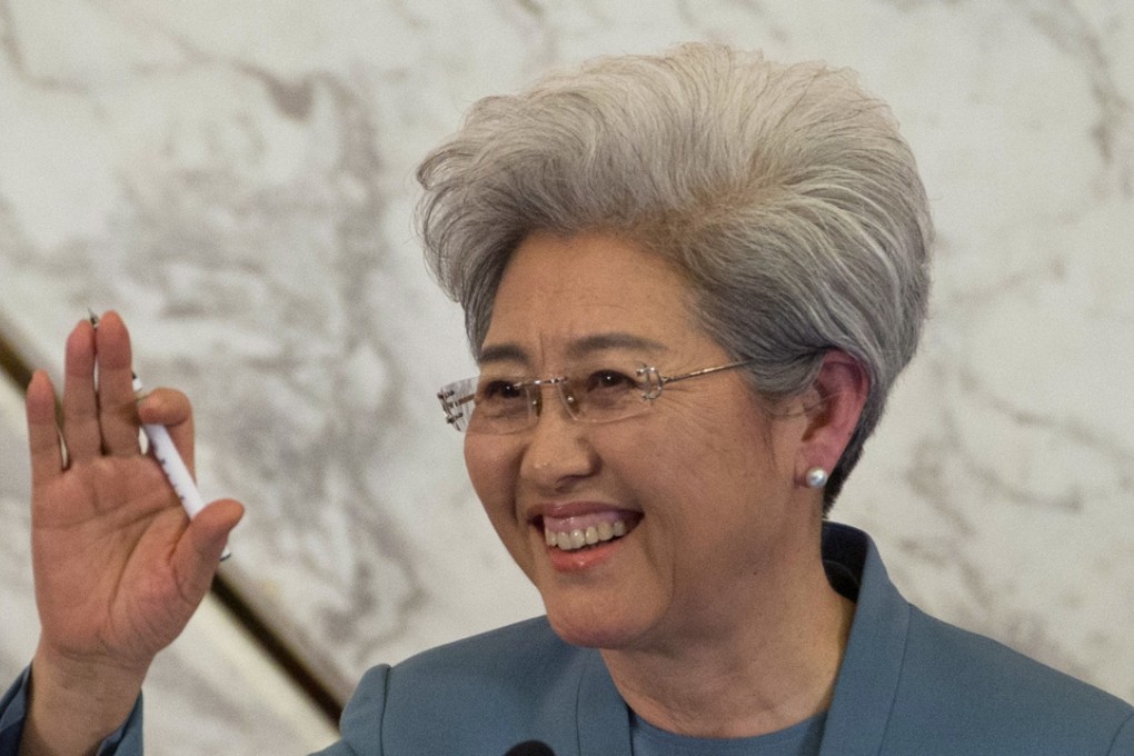 China’s military budget will be increased by between 7 to 8 per cent this year from 2015 levels, China’s National People’s Congress spokeswoman Fu Ying (above) said Friday morning. Photo: AP