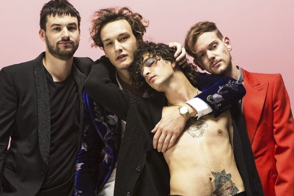 The 1975 – from left, Ross MacDonald, George Daniel, Matty Healy and Adam Hann.