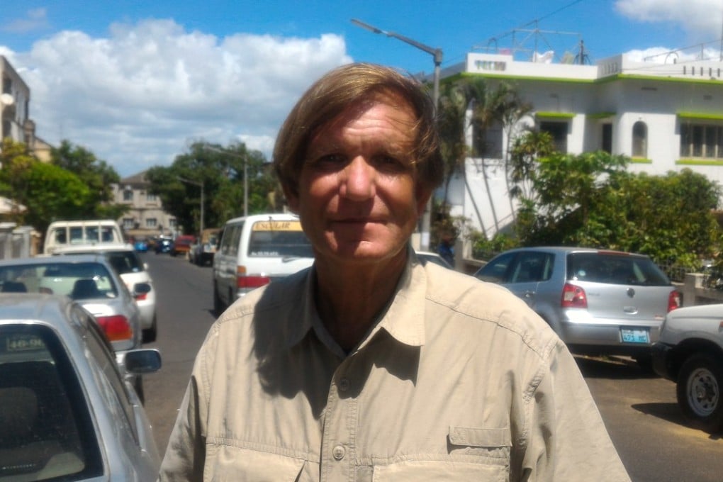 Blaine Gibson poses for a photo in Maputo, Mozambique, on Thursday. Photo: AP