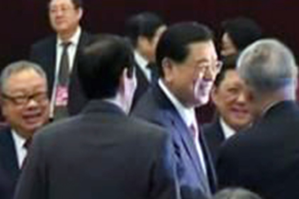 Zhang Dejiang (centre), standing committee chairman of the National People's Congress, in Beijing. Photo: SCMP Pictures