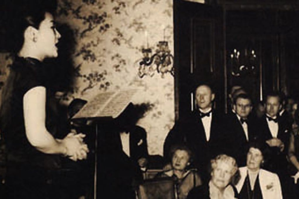 Zhou Xiaoyan gives a recital in Shanghai, where she made her recital debut after returning to China in 1947. Photo: SCMP Pictures