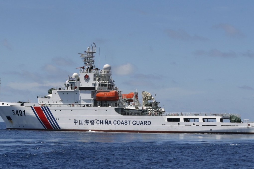 A Chinese Coast Guard vessel patrols the Spratly Islands, in the South China Sea. Photo: Reuters