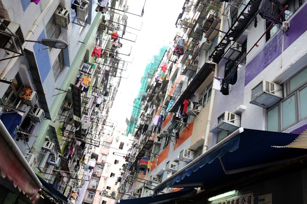 Residential buildings on Bailey Street and Wing Kwong Street which face redevelopment as part of the Kowloon City project. Photo: Felix Wong