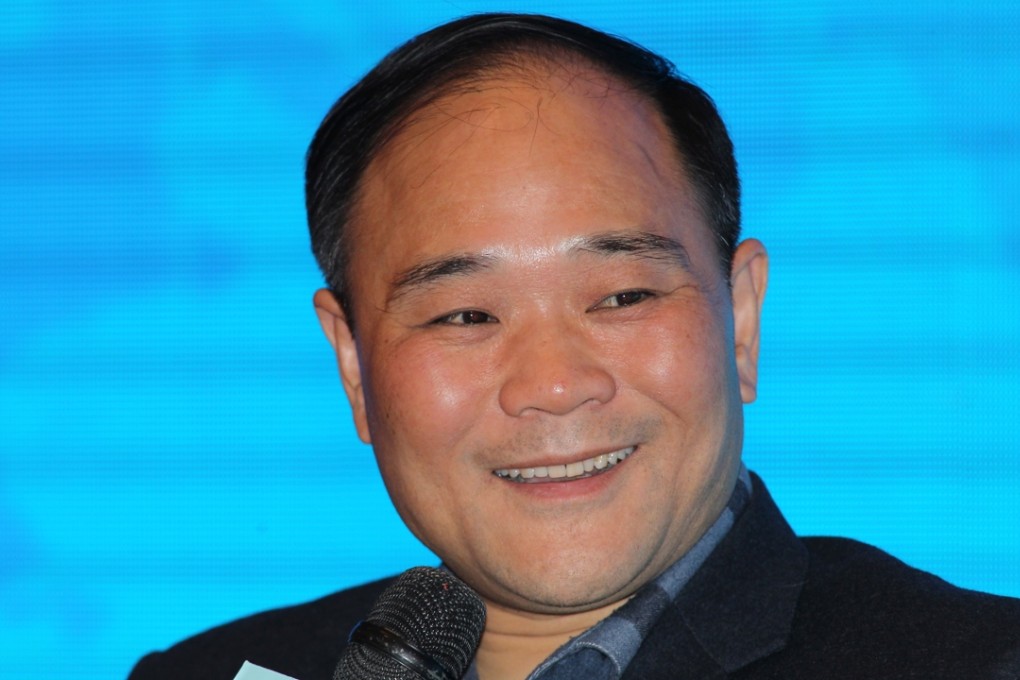 Li Shufu, chief executive of Geely Automobile, speaks to media in Beijing on March 06, 2016. Photo: Simon Song