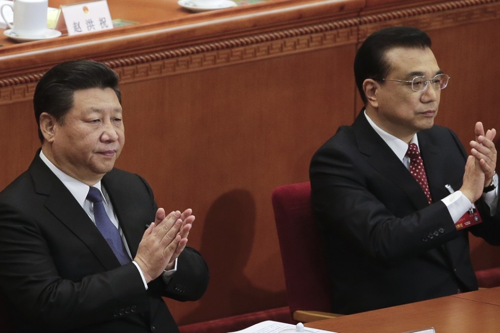 Chinese President Xi Jinping (left) and Premier Li Keqiang both commented on Beijing’s stance regarding Taiwan during Saturday’s National People's Congress in Beijing. Photo: AP