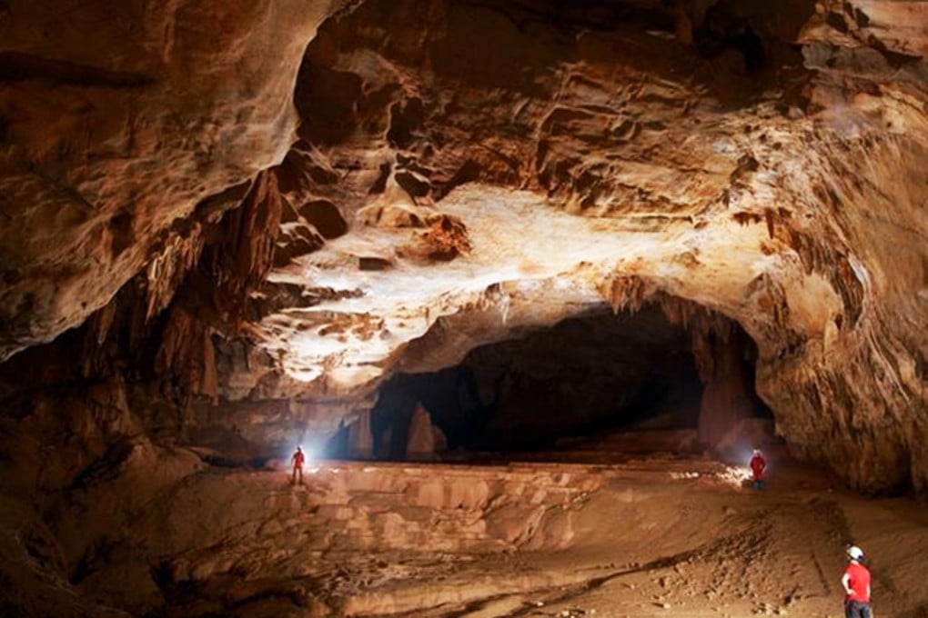 An underground cave discovered in Guangxi province in southern China is 16.5km long. Photo: Xinhua