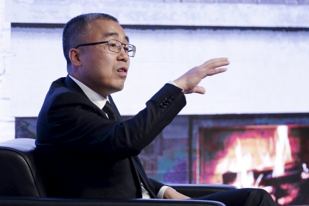 Founding Chairman of CMC Capital Partners, Li Ruigang speaks during a session at the World Economic Forum in China's port city Dalian, September 10, 2015. Photo: Reuters