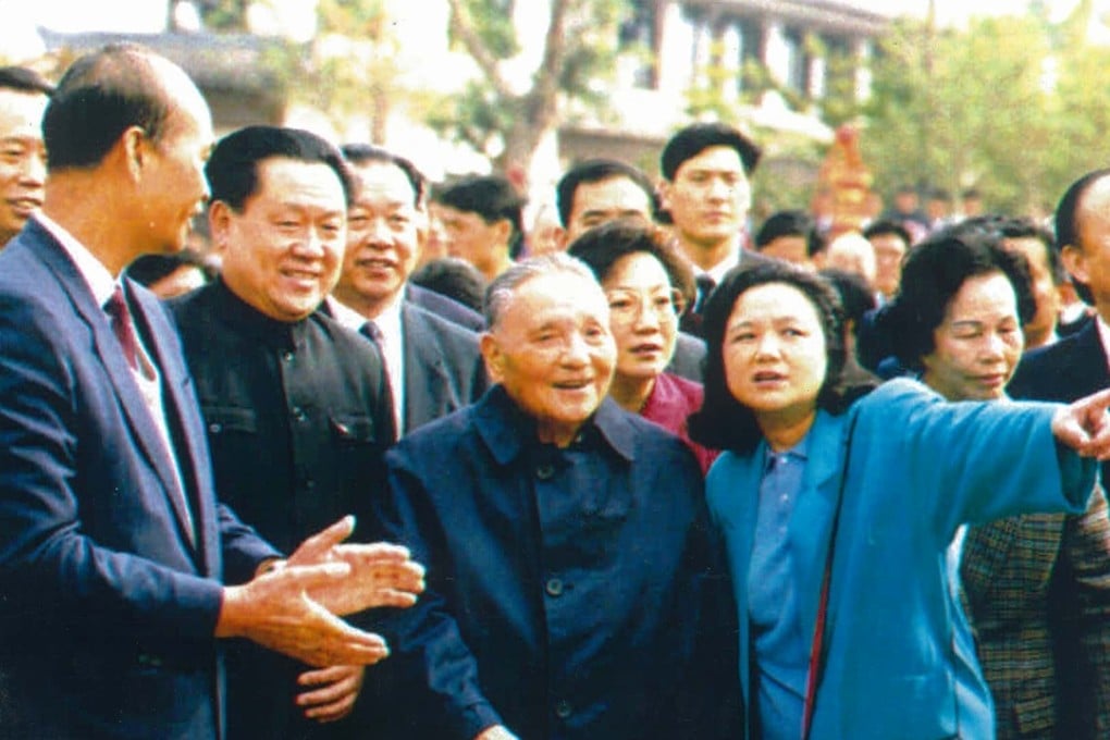 Daughter Nan points out the sights to Deng Xiaoping in Shenzhen during his southern tour in 1992. Deng warned the party to be primarily alert to the dangers posed by leftist thought. Associated Press