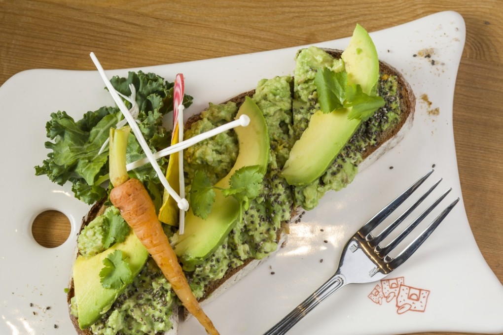Avocado toast at Le Pain Quotidien.