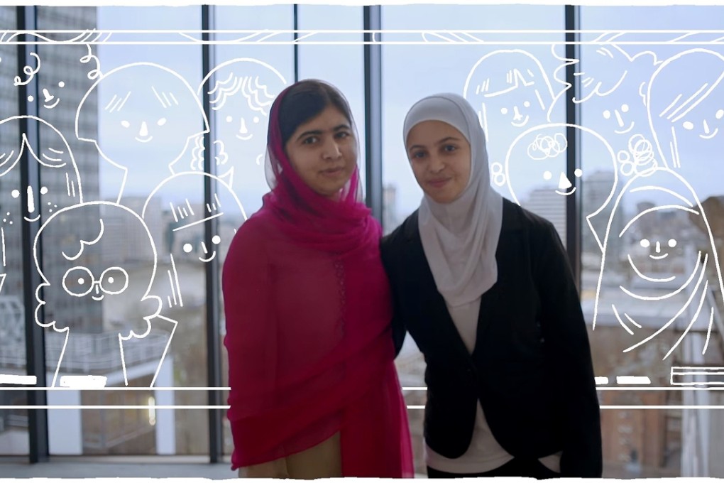 Nobel Prize winner, Malala Yousafzai and activist Muzoon Almellehan. Photo: Google