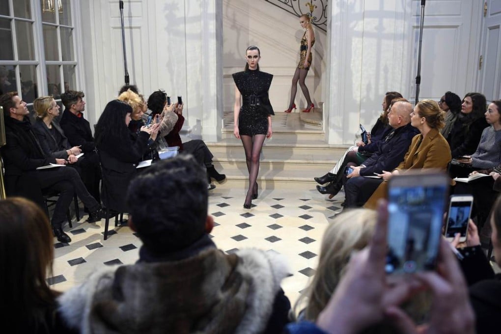 A look from Saint Laurent’s autumn-winter ready-to-wear collection. Photo: AFP