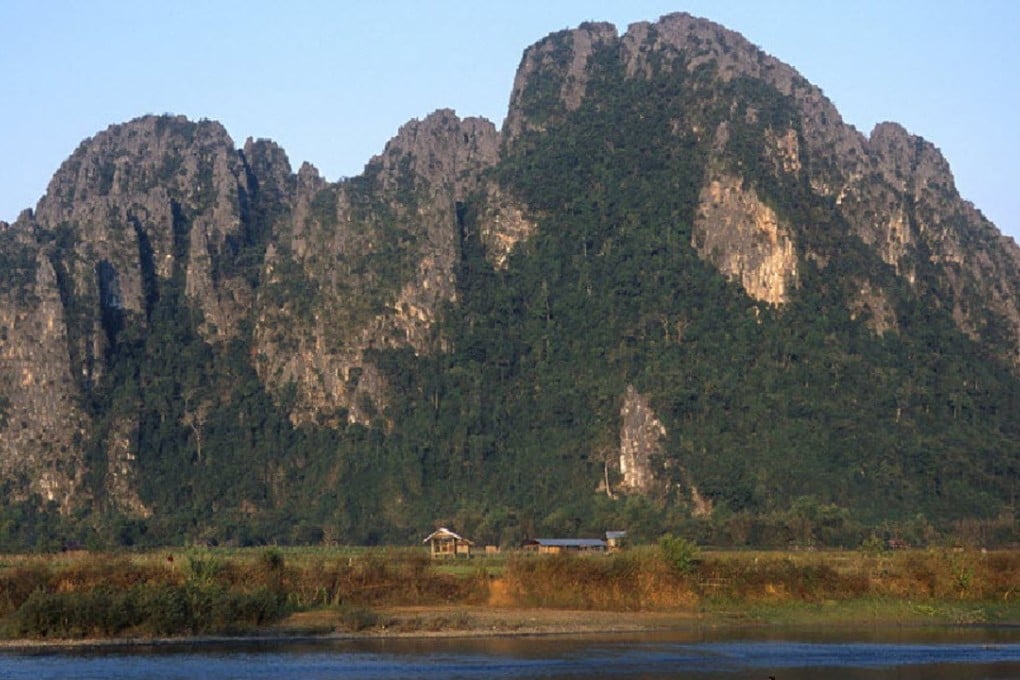 Spectacular limestone peaks at Vang Vieng, a popular tourist destination . Photo: SCMP Pictures