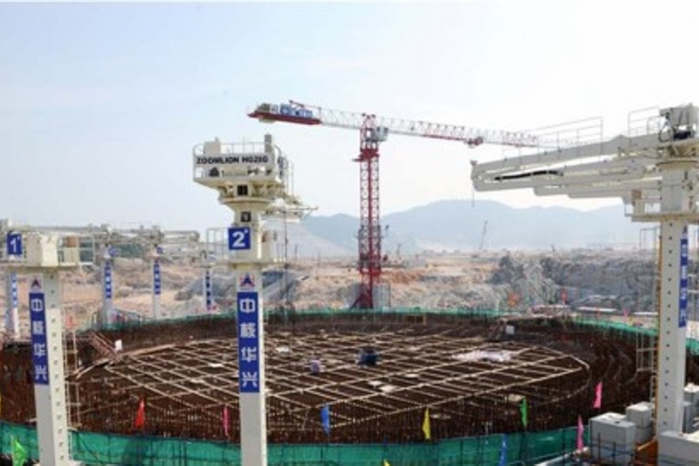 A file picture of a nuclear reactor under construction in China. The first Westinghouse AP1000 reactor was due to go into operation in 2013. Photo: SCMP Pictures