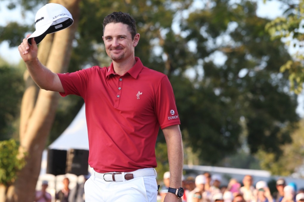 Justin Rose on winning the UBS Hong Kong Open at the Hong Kong Golf Club in Fanling last October. Photo: K. Y. Cheng