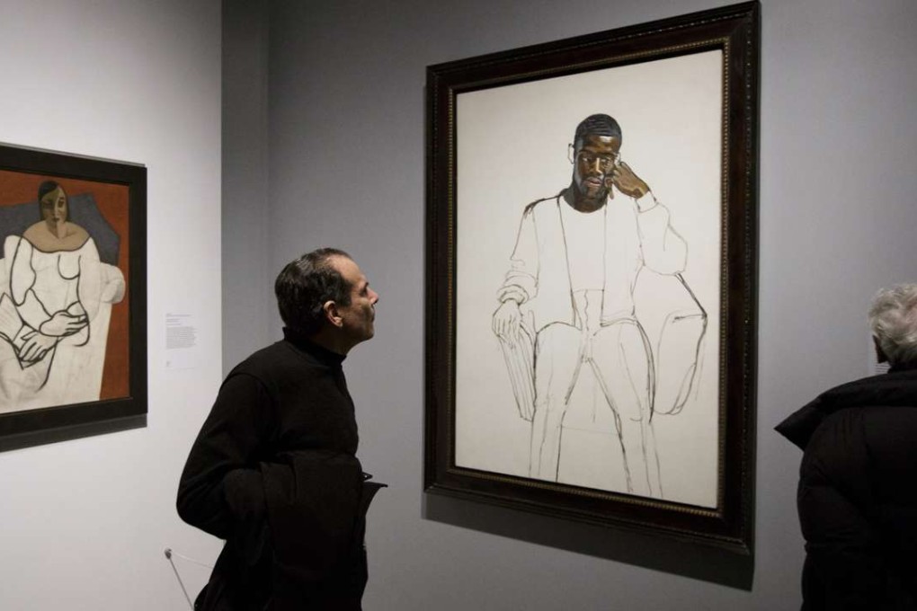 People looking at works in the exhibition ‘Unfinished: Thoughts Left Visible’, at the Met Breuer museum in New York. Photo: EPA