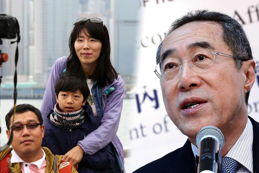 Former chief secretary Henry Tang says the Hong Kong government wants visitors from more mainland cities. Photo: Felix Wong