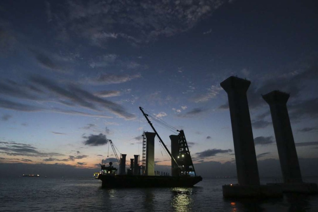 The Hong Kong-Zhuhai-Macau Bridge points to the future conurbation that could level Hong Kong flat prices with regional offerings. Photo: Felix Wong