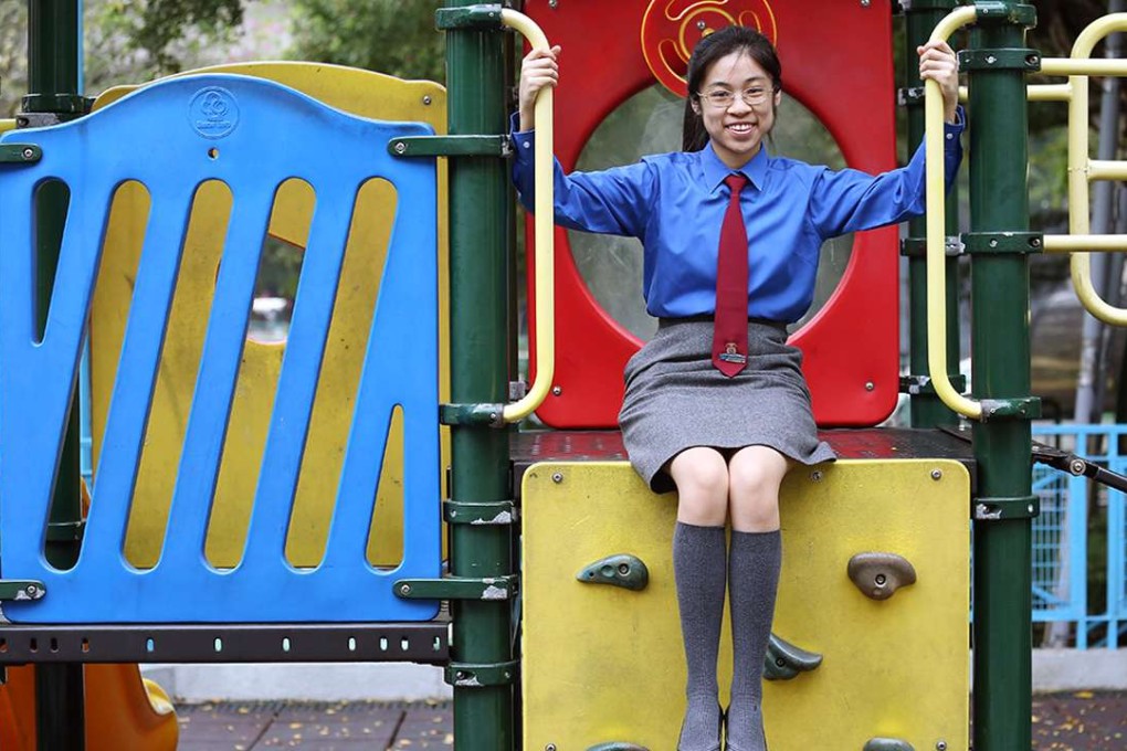 Dorothy Cheng Wai-chung, a Form 5 student at Diocesan Girls’ School, is a finalist in two Student of the Year categories. Photo: Nora Tam