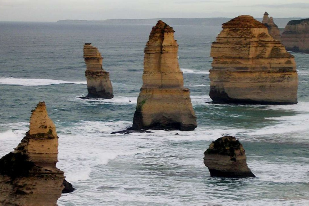 The submerged stacks, which stand four to six metres in height, are believed to be 60,000 years old. Photo: AP