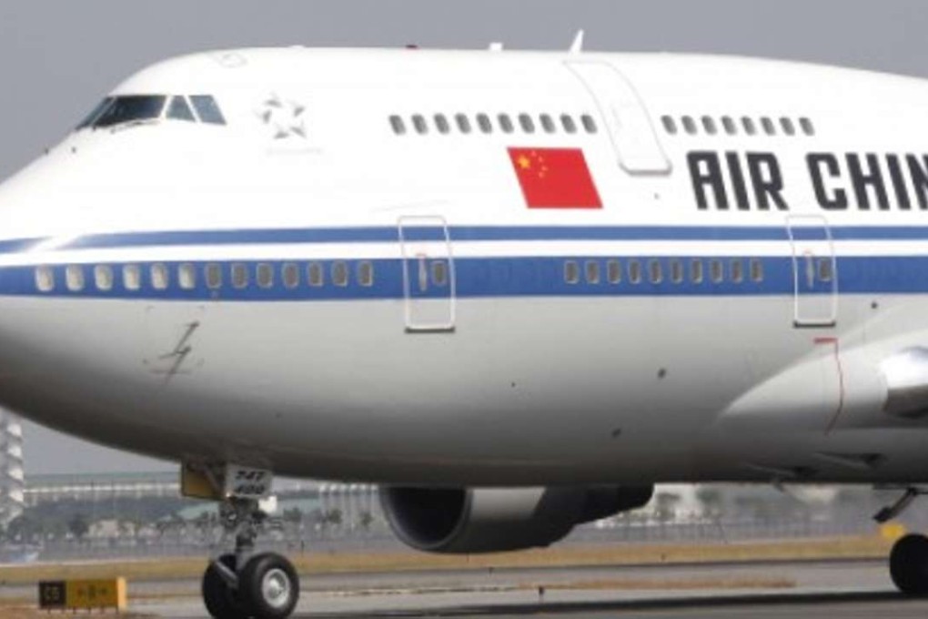 A file picture of an Air China aircraft. Passengers on the flight that turned back resumed their journey on another airliner, according to a civil aviation website report. Photo: EPA