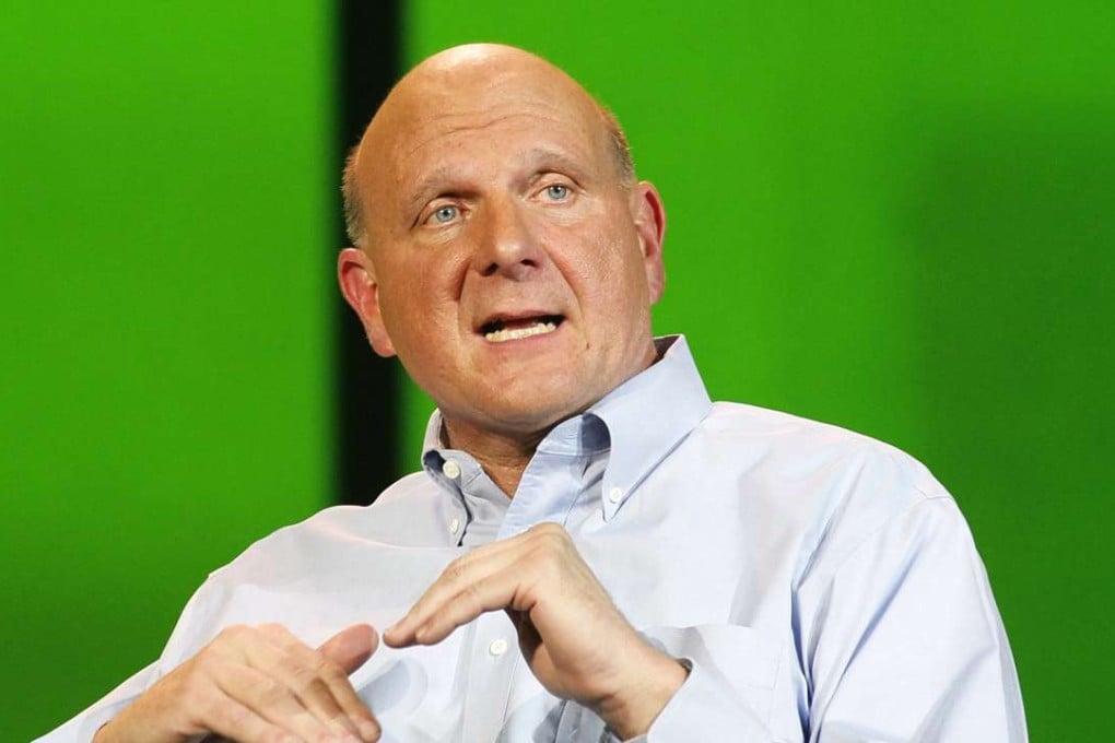 Steve Ballmer is shown at the Consumer Electronics Show in Las Vegas in this 2012 file photo. He said the Linux threat is now in Microsoft’s ‘rearview mirror’. Photo: Reuters