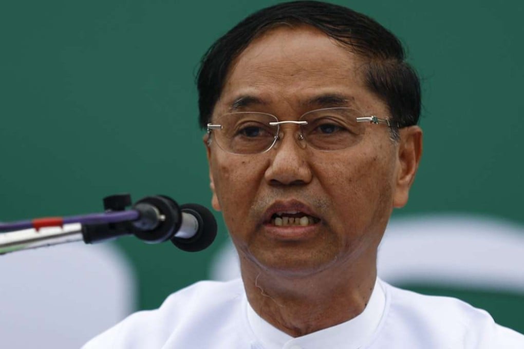 Retired Lieutenant General Myint Swe is also current chief minister of Yangon region. Photo: EPA