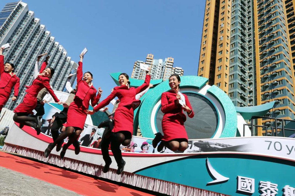 Questions were asked whether a direct Cathay Pacific flight from Melbourne to Hong Kong stopped in Malaysia to change the flight attendants. Photo: Felix Wong