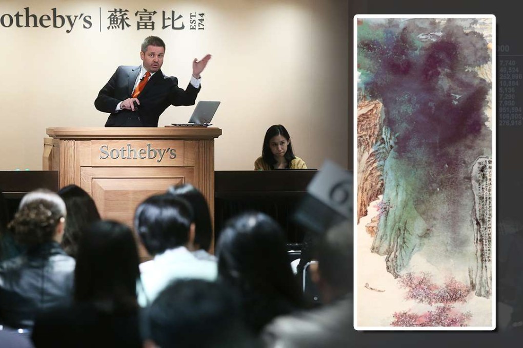 Peach Blossom Spring by Zhang Daqian is estimated by Sotheby’s to sell for HK$50 million to HK$65 million at auction in Hong Kong in April. Photo: K.Y. Cheng